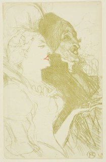 Carnival, 1894, Henri de Toulouse-Lautrec, French, 1864-1901, France, Color lithograph on cream