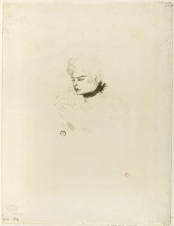 Mademoiselle Pois Vert, 1895, Henri de Toulouse-Lautrec, French, 1864-1901, France, Color