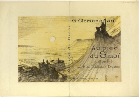 Cover for Au pied du Sinaï, 1897, published 1898, Henri de Toulouse-Lautrec, French, 1864-1901,