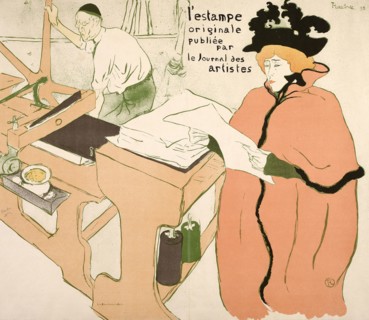 Cover for the first album of L’Estampe originale, 1893, Henri de Toulouse-Lautrec (French,