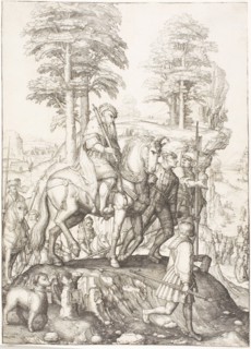 Abigail Before David, c. 1507, Lucas van Leyden, Netherlandish, c. 1494-1533, Netherlands,