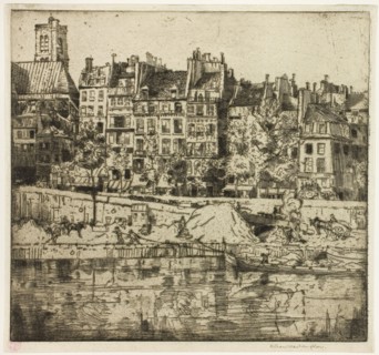 Quai de l’Hotel de Ville, Paris, 1900, Donald Shaw MacLaughlan, American, born Canada, 1876-1938,