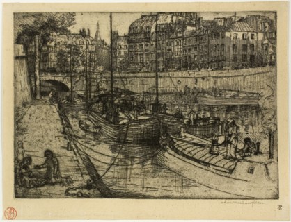 Quai des Grands Augustins, 1900, Donald Shaw MacLaughlan, American, born Canada, 1876-1938, United