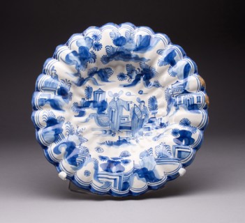 Plate, 1680/1700, Germany, Hanau or Frankfurt, Hanau, Tin-glazed earthenware (faience), H. 7 cm (2