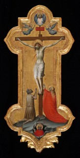 Processional Cross with Saint Mary Magdalene and a Blessed Hermit, 1392/95, Lorenzo Monaco,