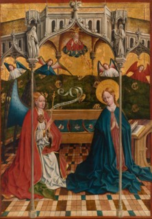The Annunciation, Completed by 1457, Johann Koerbecke, German, about 1420–1490, Germany, Oil on
