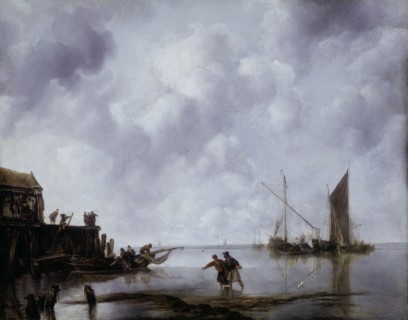 Fishing Boats in a Calm, 1651, Jan van de Cappelle, Dutch, 1626–1679, Netherlands, Oil on canvas,