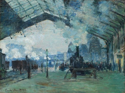 Arrival of the Normandy Train, Gare Saint-Lazare, 1877, Claude Monet, French, 1840-1926, France,