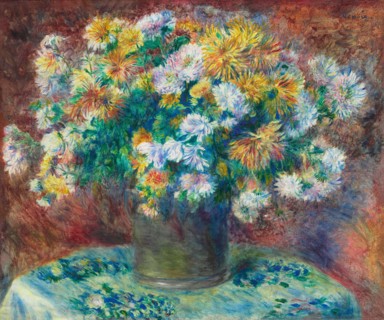 Chrysanthemums, 1881/82, Pierre-Auguste Renoir, French, 1841-1919, France, Oil on canvas, 54.8 × 65