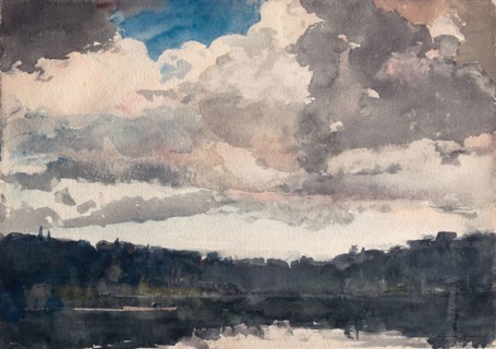 The Lone Boat, North Woods Club, Adirondacks, 1892, Winslow Homer, American, 1836-1910, United