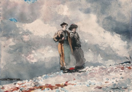 The Outlook, Maine Coast, 1894, Winslow Homer, American, 1836-1910, United States, Transparent