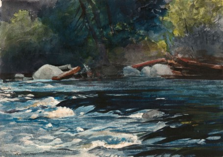 The Rapids, Hudson River, Adirondacks, 1894, Winslow Homer, American, 1836-1910, United States,