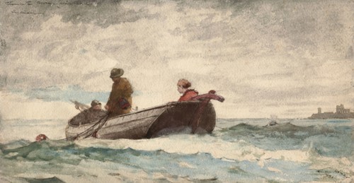 Tynemouth Priory, England, 1881, Winslow Homer, American, 1836-1910, United States, Transparent