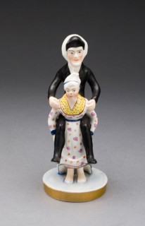 Dr. Syntax and the Old Woman, early 19th century, England, Soft-paste porcelain, polychrome enamels