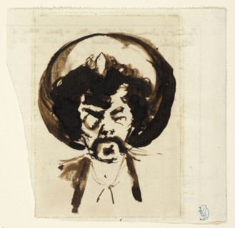 Portrait of Whistler, 1877, Carlo Pellegrini, Italian, worked in England, 1839-1889, Italy, Brush