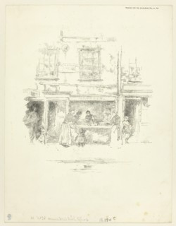 Maunder’s Fish Shop, Chelsea, 1890, James McNeill Whistler, American, 1834-1903, United States,