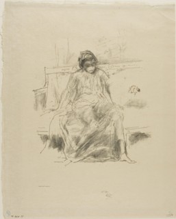 The Draped Figure, Seated, 1893, James McNeill Whistler, American, 1834-1903, United States,