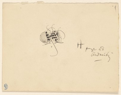 Butterfly with Checkered Wings, c. 1899, James McNeill Whistler, American, 1834-1903, United