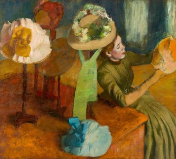 The Millinery Shop, 1879/86, Edgar Degas, French, 1834-1917, France, Oil on canvas, 100 × 110.7 cm