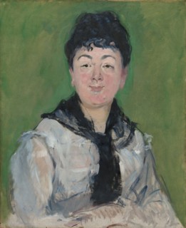 Portrait of a Woman with a Black Fichu, c. 1878, Édouard Manet, French, 1832-1883, Paris, Oil on