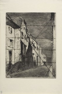 Street at Saverne, 1858, James McNeill Whistler, American, 1834-1903, United States, Etching with