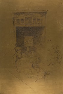 Bead Stringers, 1880, James McNeill Whistler, American, 1834-1903, United States, Cancelled copper
