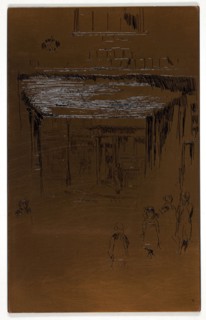 Drury Lane, 1880/81, James McNeill Whistler, American, 1834-1903, United States, Cancelled copper