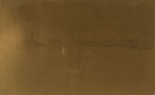 Salute Dawn, 1879/80, James McNeill Whistler, American, 1834-1903, United States, Cancelled copper