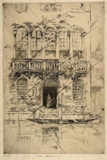 The Balcony, 1879/80, James McNeill Whistler, American, 1834-1903, United States, Etching and