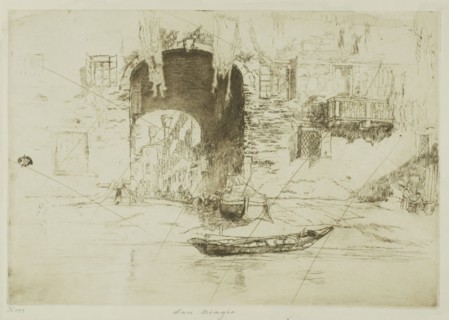 San Biagio, 1880, James McNeill Whistler, American, 1834-1903, United States, Etching and drypoint