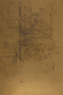 The Rialto, 1879/80, James McNeill Whistler, American, 1834-1903, United States, Cancelled copper