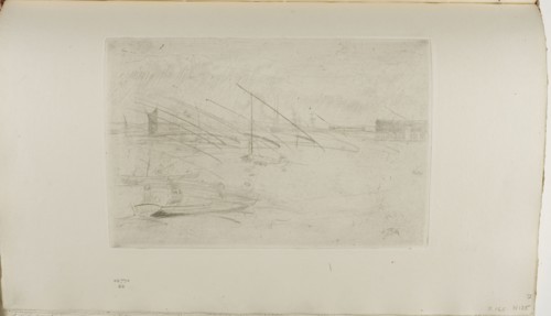 Greenhithe, 1877, James McNeill Whistler, American, 1834-1903, United States, Drypoint with foul