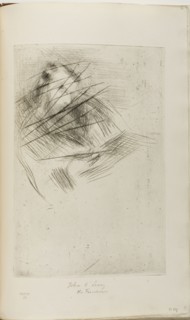 A Man Reading, 1873/77, James McNeill Whistler, American, 1834-1903, United States, Drypoint with