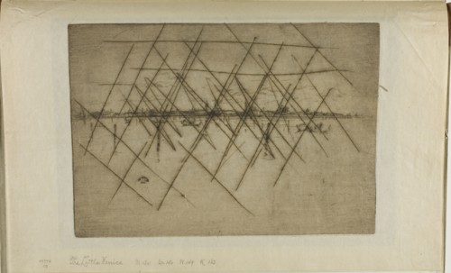 The Little Venice, 1880, James McNeill Whistler, American, 1834-1903, United States, Etching, with