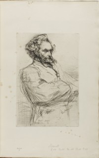 C. L. Drouet, Sculptor, 1859, James McNeill Whistler, American, 1834-1903, United States, Etching