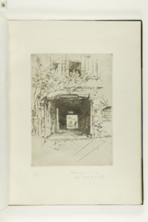 Doorway and Vine, 1879–80, James McNeill Whistler, American, 1834-1903, United States, Etching and