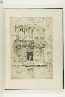The Balcony, 1879/80, James McNeill Whistler, American, 1834-1903, United States, Etching and