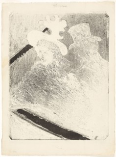 At the Concert, 1896, Henri de Toulouse-Lautrec, French, 1864-1901, France, Lithograph on cream