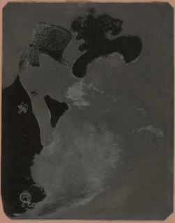 At the Concert, 1896, Henri de Toulouse-Lautrec, French, 1864-1901, France, Zinc lithographic plate