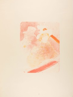 At the Concert, 1896, Henri de Toulouse-Lautrec, French, 1864-1901, France, Color zincograph on