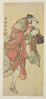 Nakamura Nakazo II in the Role of Aramaki Mimishiro Kanetora Disguised as Saiwaka, 1794, Toshusai