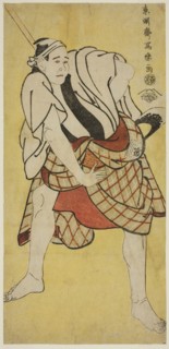 The actor Ichikawa Tomiemon as Inokuma Monbei, 1794, Toshusai Sharaku ??? ??, Japanese, active