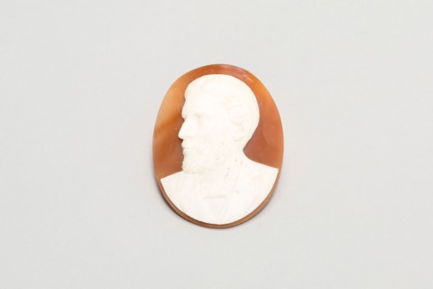 Cameo Portrait of Andrew Jackson, Mid 19th century, Italy, Ivory and hardstone, 4.5 x 3.5 cm (1 3/4