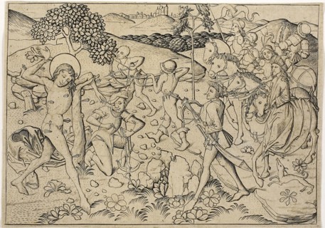 The Martyrdom of Saint Sebastian, 1450–60, Master E. S., German, active c. 1450-1467, Germany,