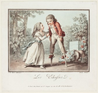 The Stilts, n.d., Louis-Marin Bonnet (French, 1736-1793), after Jean Baptiste Huet (French,