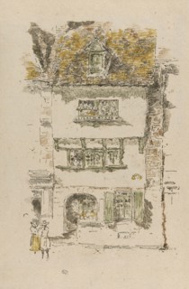 Yellow House, Lannion, 1893, James McNeill Whistler, Printed by Henry Belfond, American, 1834-1903,