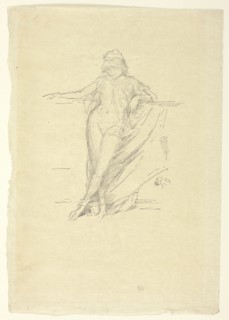 Little Draped Figure, Leaning, 1893, James McNeill Whistler, American, 1834-1903, United States,