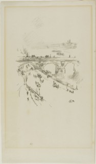 Waterloo Bridge, 1896, James McNeill Whistler, American, 1834-1903, United States, Transfer