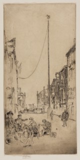 The Venetian Mast, 1879/80, James McNeill Whistler, American, 1834-1903, United States, Etching and