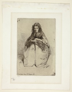 Fumette, 1858, James McNeill Whistler, American, 1834-1903, United States, Etching with foul biting